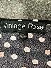 Vintage Rose Polka Dots Black Short Sleeve Blouse Size XL - photo 7