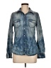 Life in Progress Blue Long Sleeve Button-Down Shirt Size M - photo 1