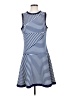 Julia Jordan Stripes Blue Casual Dress Size 4 - photo 1