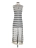 J.Crew Collection Stripes Silver Casual Dress Size S - photo 2