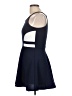Aqua Color Block Blue Cocktail Dress Size L - photo 5