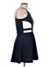 Aqua Color Block Blue Cocktail Dress Size L - photo 4
