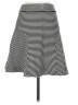 Express Stripes Black Casual Skirt Size 2 - photo 2
