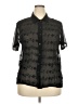 Assorted Brands 100% Polyester Black Short Sleeve Blouse Size 2X - photo 1