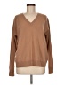 Nordstrom Signature 100% Cashmere Brown pullover sweater Size M - photo 1