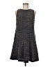 Ann Taylor LOFT Tweed Gray Casual Dress Size M - photo 1