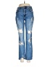 Wax Jean Hearts Blue Jeans Size 7 - photo 1