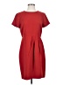 Ann Taylor LOFT Outlet 100% Polyester Solid Red Casual Dress Size 4 - photo 1