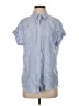 BeachLunchLounge Stripes Blue Short Sleeve Button-Down Shirt Size S - photo 1