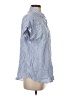 BeachLunchLounge Stripes Blue Short Sleeve Button-Down Shirt Size S - photo 4