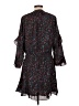 Parker 100% Polyester Print Black Casual Dress Size L - photo 2