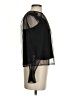 Ann Taylor LOFT 100% Polyester Black Sleeveless Blouse Size XXS - photo 4