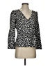 J.Crew 100% Polyester Black Long Sleeve Blouse Size 4 - photo 1
