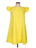 Unbranded 100% Polyester Solid Yellow Casual Dress Size L - photo 1