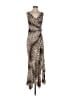 Tadashi Animal Print Brown Cocktail Dress Size 6 - photo 1