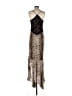Tadashi Animal Print Brown Cocktail Dress Size 6 - photo 2