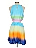 Jonathan Simkhai 100% Polyester Tie-dye Blue Casual Dress Size 4 - photo 2