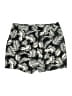 Carmen Carmen Marc Valvo 100% Polyester Tropical Black Shorts Size 4 - photo 2