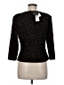 Jkara 100% Polyester Black 3/4 Sleeve Top Size M - photo 2