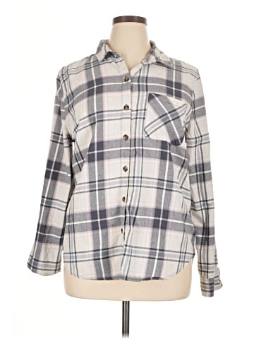 Aeropostale Long Sleeve Button-Down Shirt (view 1)