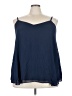 Torrid 100% Polyester Blue Sleeveless Blouse Size 3X Plus (3) - photo 1