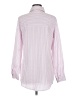 Unbranded 100% Polyester Stripes Pink Long Sleeve Blouse Size M - photo 2
