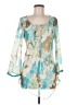 Symmetry 100% Polyester Teal 3/4 Sleeve Blouse Size M - photo 1