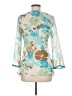 Symmetry 100% Polyester Teal 3/4 Sleeve Blouse Size M - photo 2