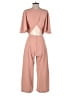 Symphony Solid Pink Jumpsuit Size S - photo 2