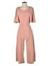 Symphony Solid Pink Jumpsuit Size S - photo 1