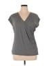 Liz Claiborne Gray Short Sleeve Top Size XL - photo 1