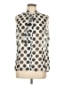 Tahari by ASL 100% Polyester Polka Dots Silver Sleeveless Blouse Size L - photo 1