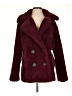 Free People 100% Polyester Burgundy Coat Size S - photo 1