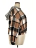 Shein Curve Plaid Brown Jacket Size 18 Plus (3) - photo 4
