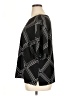 Chico's 100% Polyester Argyle Black Short Sleeve Blouse Size XL (3) - photo 5
