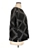 Chico's 100% Polyester Argyle Black Short Sleeve Blouse Size XL (3) - photo 4