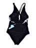 Cupshe Tropical Black One Piece Swimsuit Size XL - photo 2