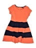 Sequin Hearts Color Block Orange Dress Size 8 - photo 1