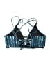 Unbranded Print Teal Swimsuit Top Size S - photo 2