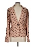 Coldwater Creek Polka Dots Pink Gold Blazer Size L - photo 1