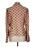 Coldwater Creek Polka Dots Pink Gold Blazer Size L - photo 2