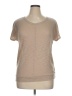 Korye Tan Short Sleeve Blouse Size XL - photo 1