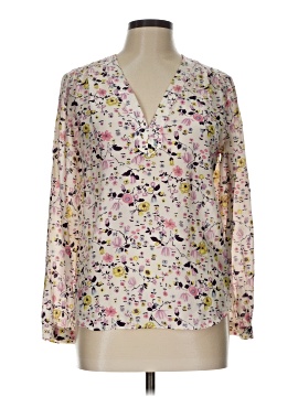Rebecca Taylor Long Sleeve Silk Top