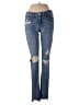 Rag & Bone/JEAN Hearts Blue Jeans Size 26 waist - photo 1