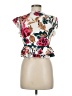 Shein Ivory Short Sleeve Blouse Size M - photo 2
