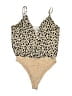 WAYF 100% Polyester Tan Bodysuit Size L - photo 1