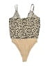 WAYF 100% Polyester Tan Bodysuit Size L - photo 2