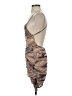 Shein 100% Polyester Graphic Tan Cocktail Dress Size 4 - photo 5