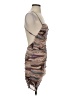 Shein 100% Polyester Graphic Tan Cocktail Dress Size 4 - photo 4