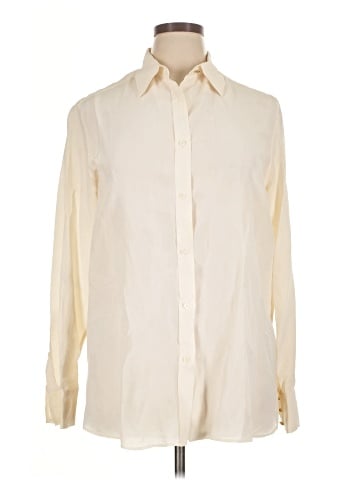 Salvatore Ferragamo Long Sleeve Silk Top (view 1)